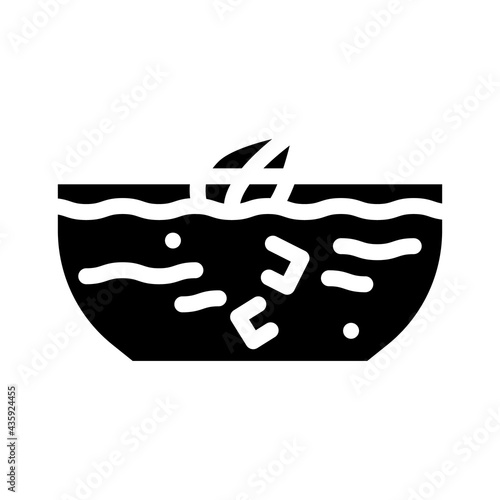 sangria spain beverage glyph icon vector. sangria spain beverage sign. isolated contour symbol black illustration