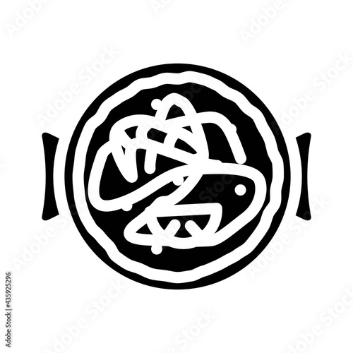 churros spain snack glyph icon vector. churros spain snack sign. isolated contour symbol black illustration