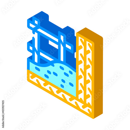 armature building material isometric icon vector. armature building material sign. isolated symbol illustration