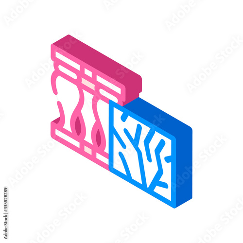 marble building material isometric icon vector. marble building material sign. isolated symbol illustration