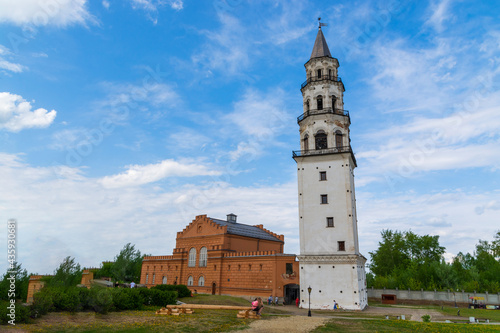 Nevyanskaya Leaning Tower, a historical monument of the 18th century photo