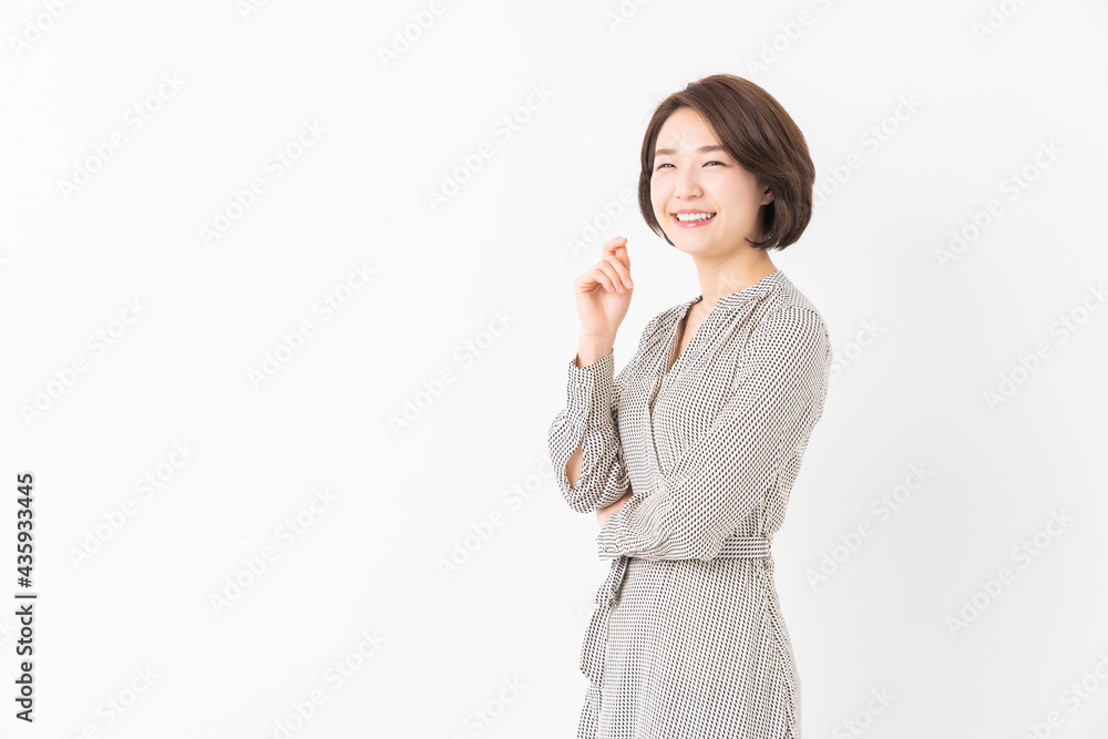 笑顔の女性 笑顔の女性