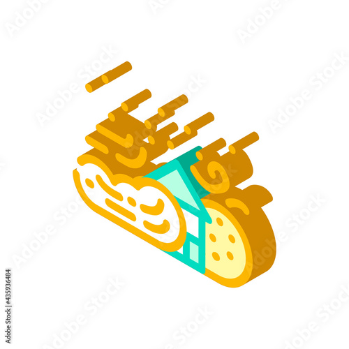 sandstorm disaster isometric icon vector. sandstorm disaster sign. isolated symbol illustration