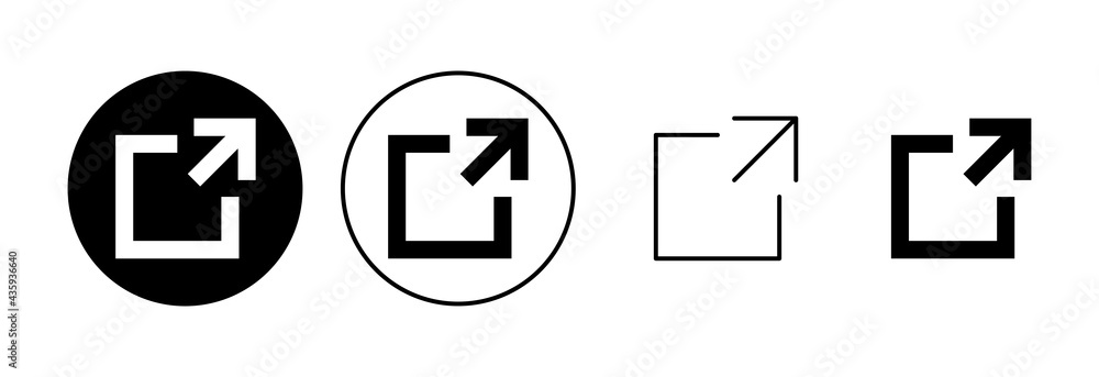 External link icon set. link icon vector. hyperlink symbol External link icon set. link icon vector. hyperlink symbol