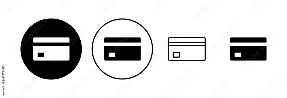 Credit card icon set. Credit card payment icon vector Credit card icon set. Credit card payment icon vector