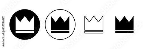 Wallpaper Mural Crown icon set. crown vector icon Torontodigital.ca