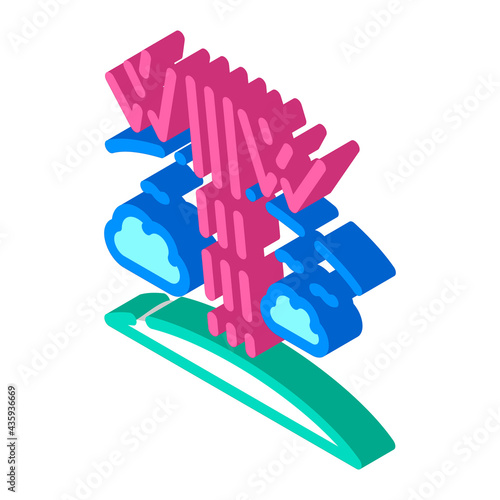 ozone holes disaster isometric icon vector. ozone holes disaster sign. isolated symbol illustration
