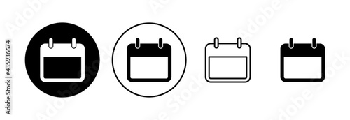 Calendar icon set. Calender symbol. calendar vector icon