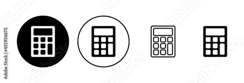 Calculator icon set. Accounting calculator icon. calculator vector