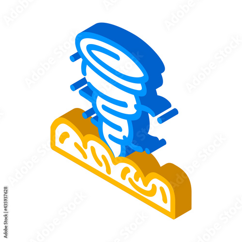 hurricane disaster isometric icon vector. hurricane disaster sign. isolated symbol illustration