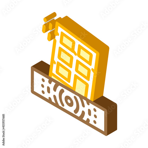 earthquake disaster isometric icon vector. earthquake disaster sign. isolated symbol illustration