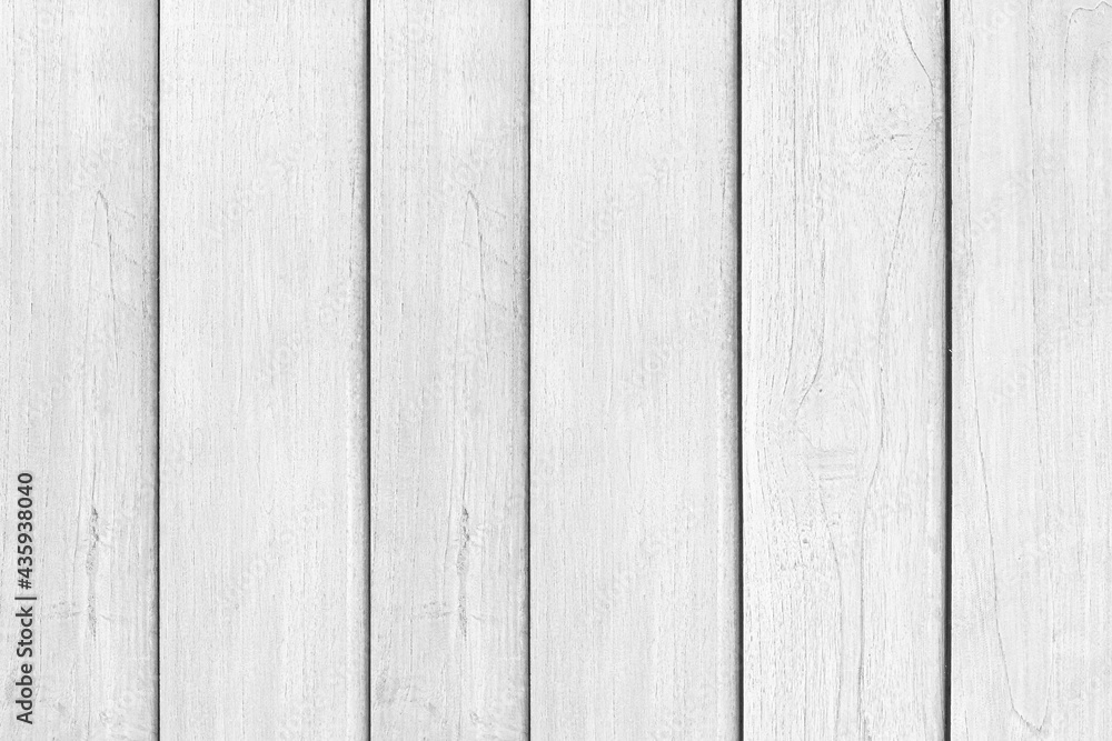 Obraz premium Old white vintage wooden wall pattern and seamless background