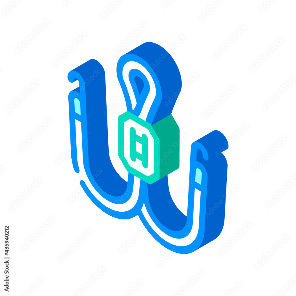 string for glasses isometric icon vector. string for glasses sign. isolated symbol illustration string for glasses isometric icon vector. string for glasses sign. isolated symbol illustration