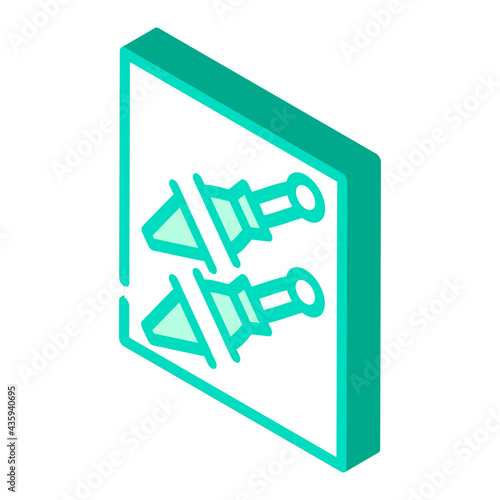 knife pocket isometric icon vector. knife pocket sign. isolated symbol illustration