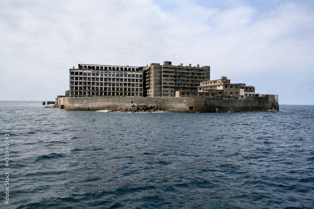 世界文化遺産 軍艦島の風景（端島・長崎）