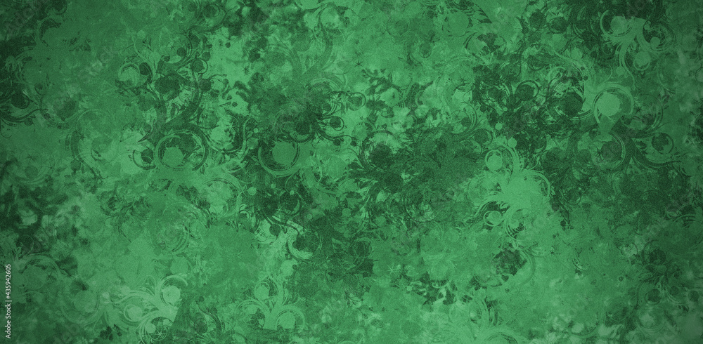 Obraz premium abstract green emirald olive background 
