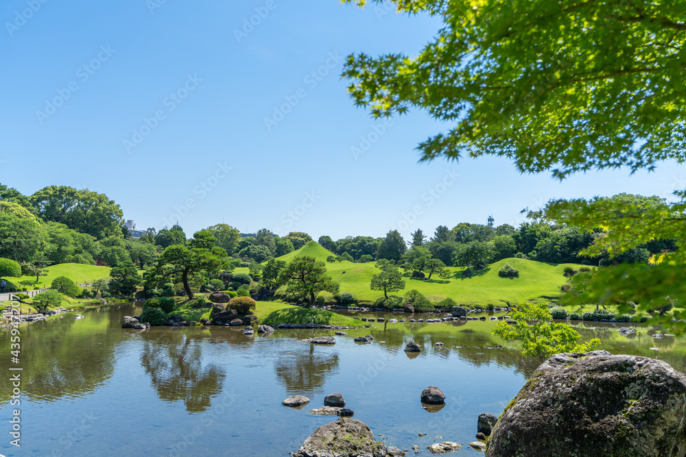 Fototapeta premium 水前寺成趣園・水前寺公園 熊本県熊本市