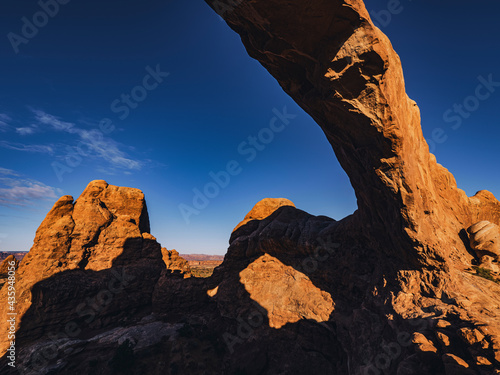 wonderful scenic view in Arches National Park 