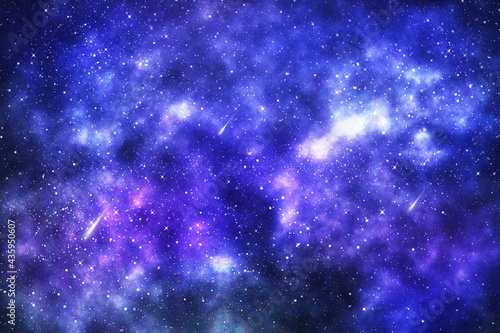 Galaxy with stars and space background. backdrop illustration 