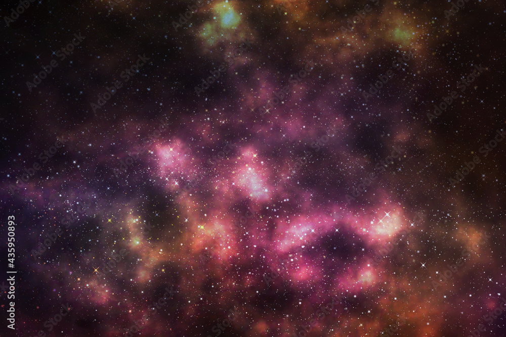 Fototapeta premium Galaxy with stars and space background. backdrop illustration 