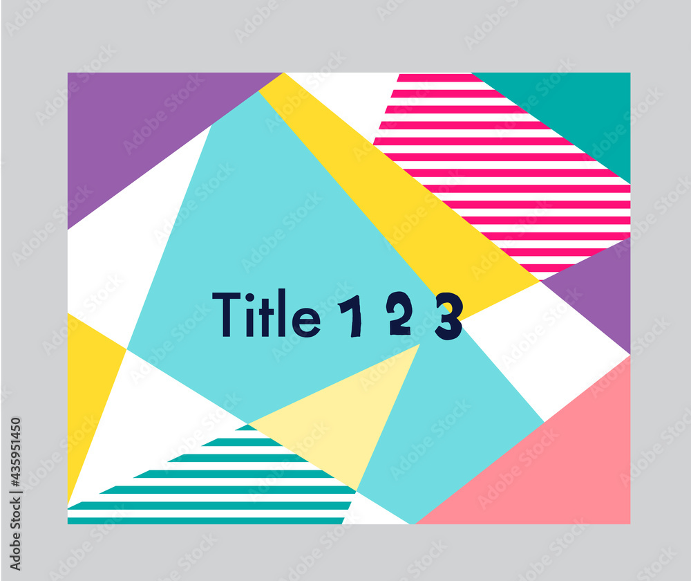 タイトル背景に使える幾何学模様 バナー背景 Stock Vector Adobe Stock