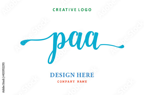 PAA lettering logo is simple, easy to understand and authoritative