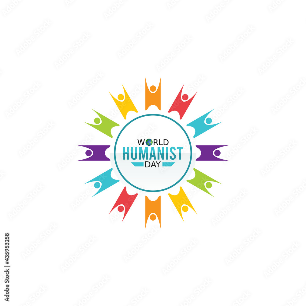Vector Graphic Of World Humanist Day Good For World Humanist Day 