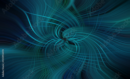 Abstract twisted light fibers effect Background