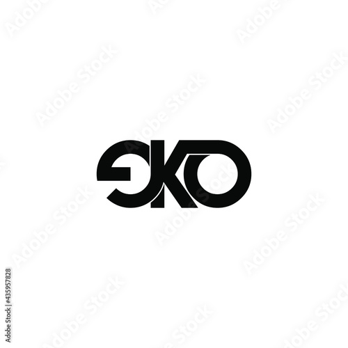eko letter original monogram logo design