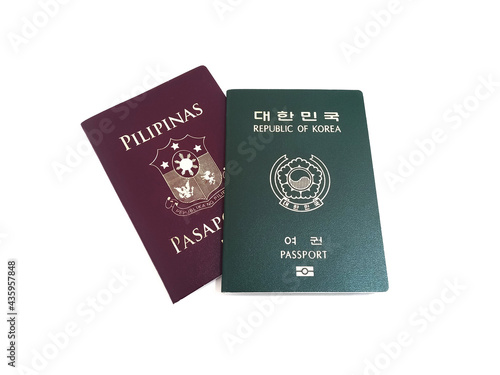 Official passport of South Korea, Philippines and republic of Korean passport 