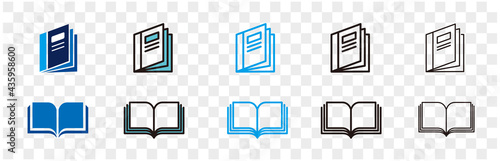 illustration of catalogue icon vector