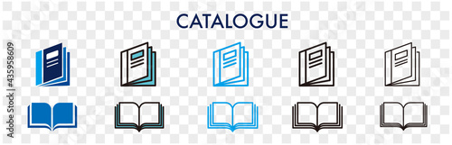 illustration of catalogue icon vector