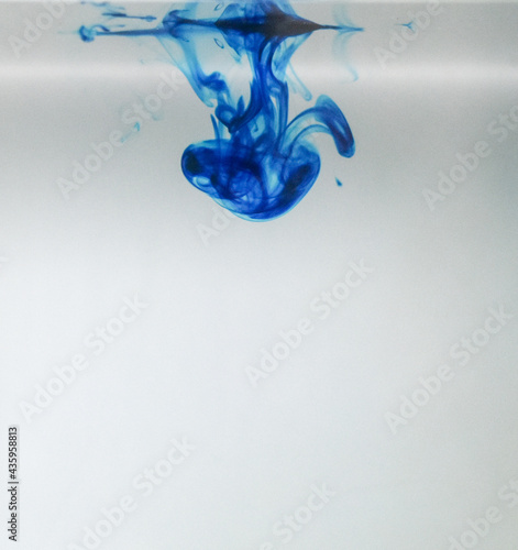 Methylene blue chemical reaction in water photo