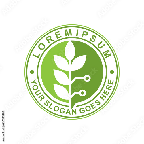 nature logo , farm logo vector