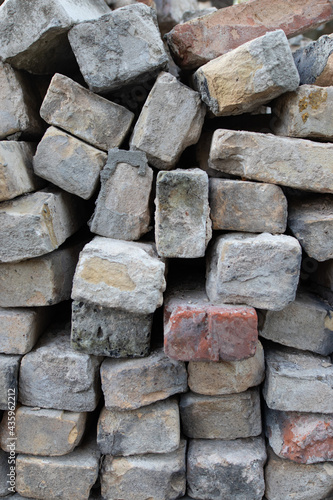 Wallpaper Mural Old Bricks Stacked on top of each other. Chaotic Brick Background Torontodigital.ca