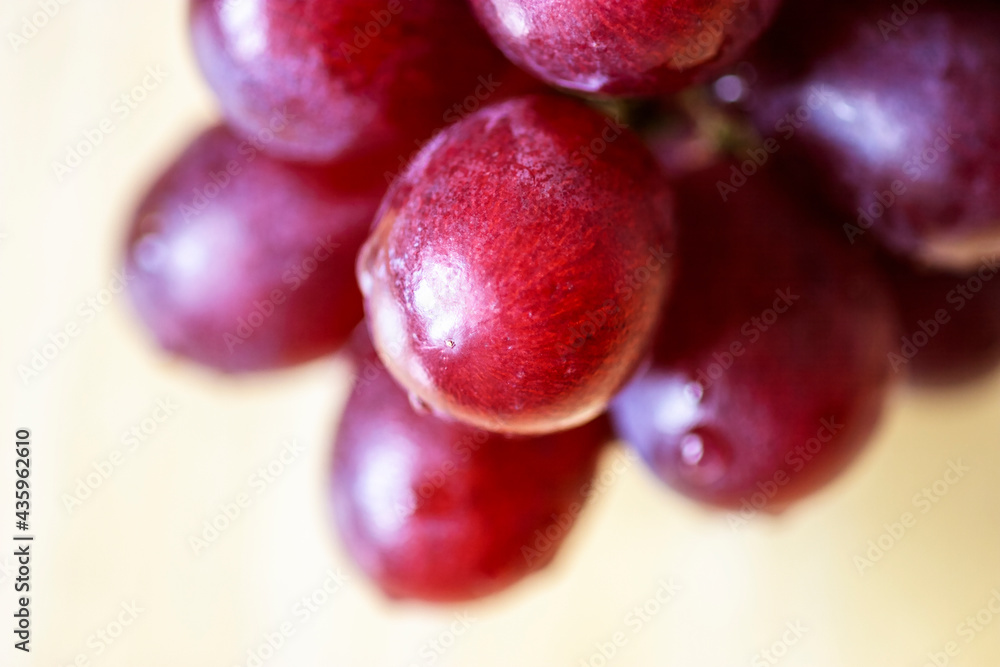 Bunch of grapes on a table