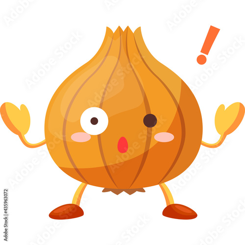 驚く玉ねぎのキャラクター