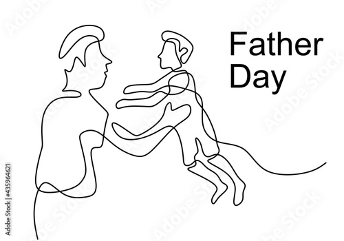 Father holding a child cont...