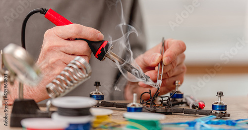 Quadcopter repairing process photo