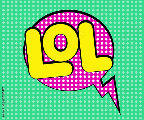 lol Comic pop art vector