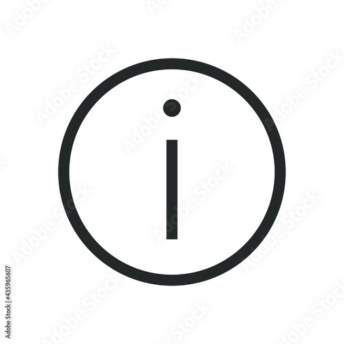 Info vector icon. Information symbol. Helpdesk service and support button sign. I point help logo. Isolated on white background.