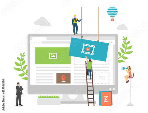 Web development concept  vector  illustration