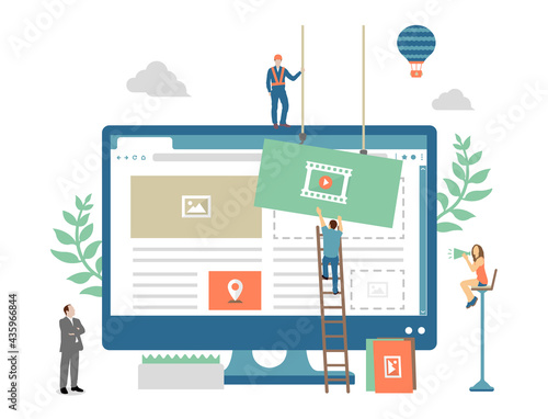 Web development concept  vector  illustration