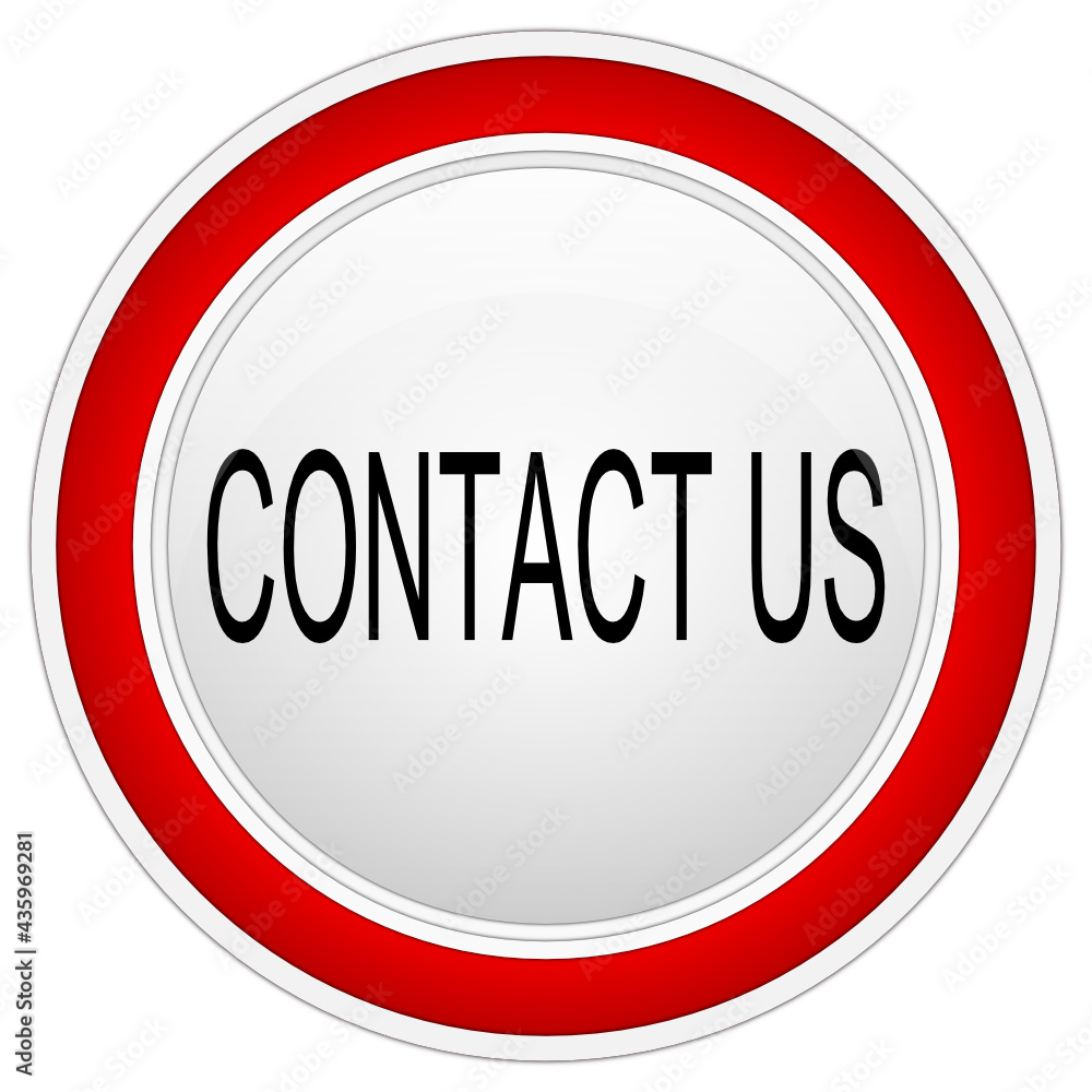 Contact us Button on white background - illustration Contact us Button on white background - illustration
