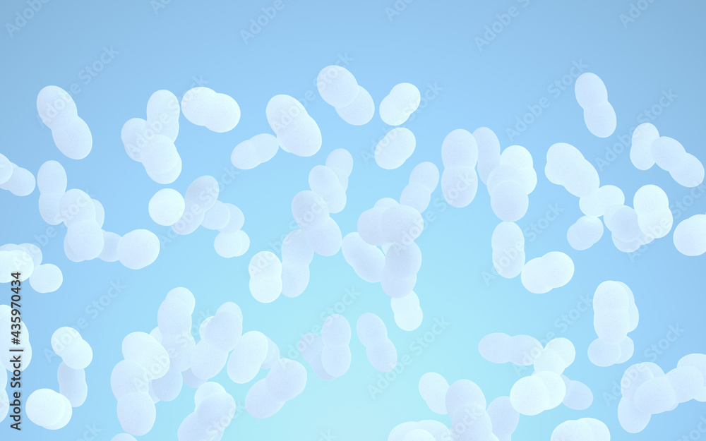 Large groups of germs with white background, 3d rendering. Large groups of germs with white background, 3d rendering.
