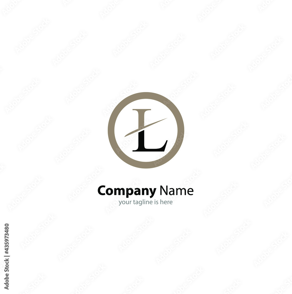 letter L elegant logowith white background, minimalist concept letter L elegant logowith white background, minimalist concept