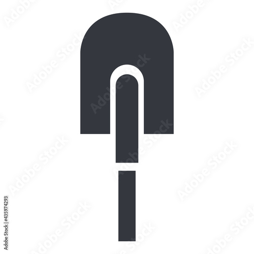 Shovel Icon. Vector Symbol of Gardening Work photo