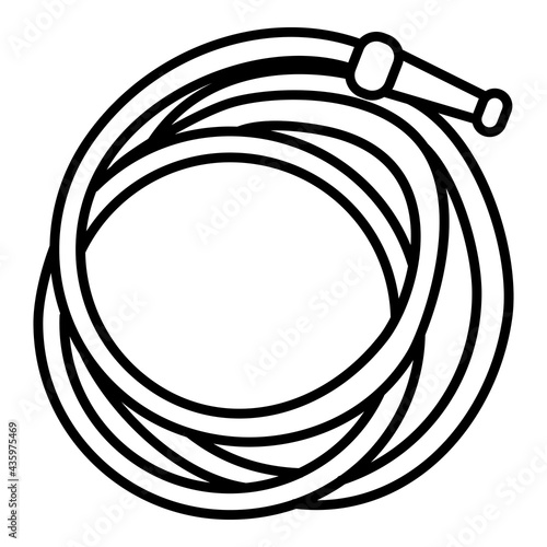 Hose Icon. Vector Illustration of Hosepipe