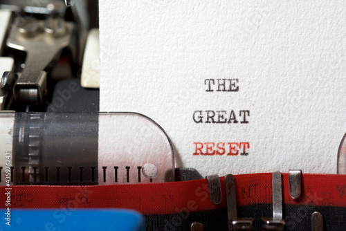 Obraz na płótnie The great reset