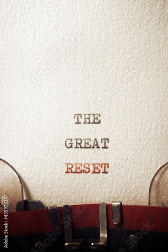 Obraz na płótnie The great reset